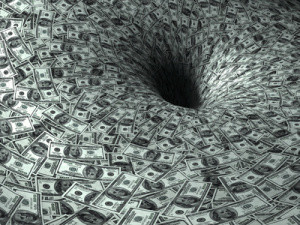 dollar's flow in black hole